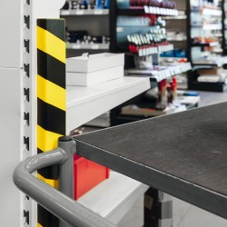 Profilo paracolpi S20 - per superfici - giallo/nero - Durable