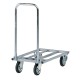 Carrello da lavoro - con manici pieghevoli - 200 kg - zincato - Tecnotelai