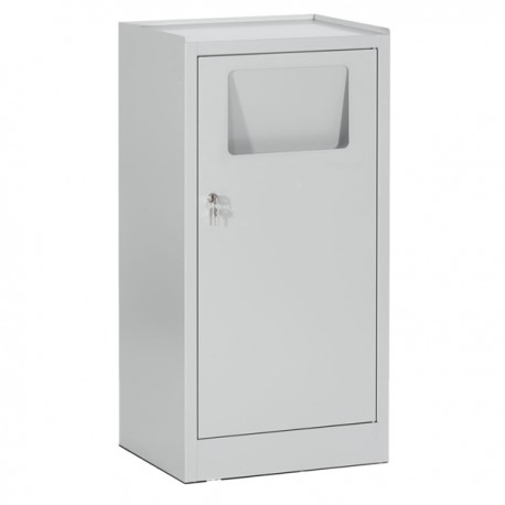 Armadietto portabiancheria - con sacco - 50 x 40 x 100 cm - grigio - Tecnotelai
