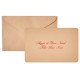 Biglietto natale con busta - 9 x 14 cm - stampa oro - avana - Rex Sadoch