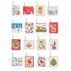 Segnapacco natale - con cordoncino - fantasie assortite - Rex Sadoch