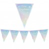 Festone bandiere Soft Rainbow - Buon Compleanno - 3 metri - Big Party