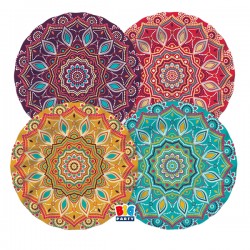 Piatto Mandala - diametro 25 cm - carta - Big Party - conf. 8 pezzi