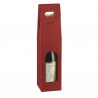 Scatola - 1 bottiglia - 9 x 9 x 38,5 cm - cartone seta - bordeaux - Scotton
