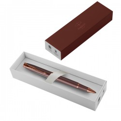 Penna roller IM Monochrome - punta F - burgundy - Parker