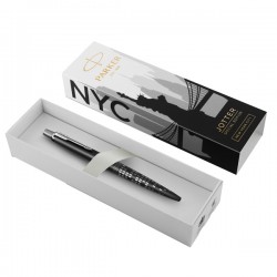 Penna sfera Jotter Black - special edition New York - punta M - fusto nero - Parker