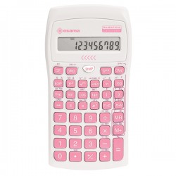 Calcolatrice scientifica OS 134/10 BeColor - bianco - tasti rosa - Osama
