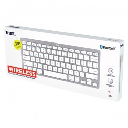 Tastiera wireless bluetooth - argento - Trust