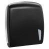 Dispenser asciugamani Skin carbon - piegati a C e Z - 34,5 x 11,2 x 30,6 cm - 450 fogli - nero - Mar Plast