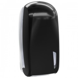 Dispenser per carta igienica interfogliata Skin Carbon - piegata a V e Z - 32,8 x 13,5 x 16,5 cm - 550/450 fogli - nero - Mar Pl