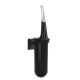 Portascopino da parete Skin - 38,6 x 11,3 x 9,3 cm - nero Carbon - Mar Plast