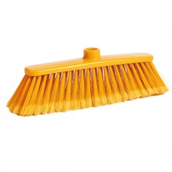 Scopa Alma - per interni - giallo - 33 x 7,5 x 11,5cm - PPL/PVC - Perfetto