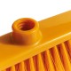 Scopa Alma - per interni - giallo - 33 x 7,5 x 11,5cm - PPL/PVC - Perfetto