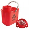 Secchio Polar - con strizzatore - 15 L - rosso - 30 x 27 x 37 cm - Perfetto