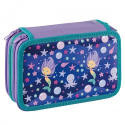 Astuccio 3 Zip Fantasy - 13 x 20 x7,5 cm - colori assortiti - Favorit