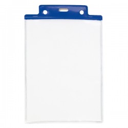 Portanome Pass 6S-P - 10 x 15 cm (A6) - PVC - blu - Sei Rota - conf. 50 pezzi