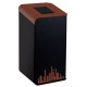 Gettacarte Rubik Evo - per raccolta differenziata - 80 L - marrone - Medial