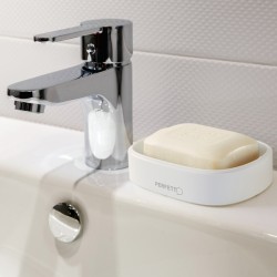 Portasapone Pronto Bagno - 12,5 x 8 x 2,5 cm - PPL - bianco - Perfetto