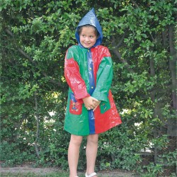 Impermeabile bambino - taglia 6-8 anni - PVC - multicolor - Verdemax