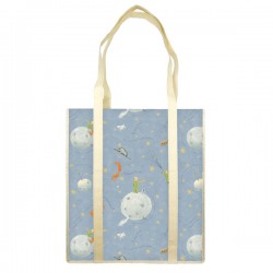 Shopper con manici - fantasia Il Piccolo Principe - 35 x 40 x 8 cm - carta lavabile 100 gr - Kartos