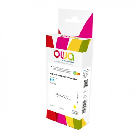 Armor - Cartuccia ink Compatibile per HP 364XL - Giallo - K12575OW - 12 ml