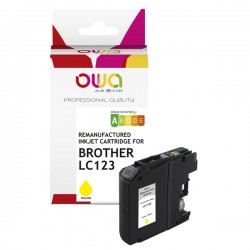 Armor - Cartuccia ink Compatibile per Brother LC123 - Giallo - K20537OW - 10,5 ml