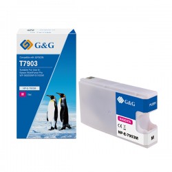 G&G - Cartuccia ink Compatibile per Epson WorkForce Pro WF-5620DWF/WF-5110 - Magenta