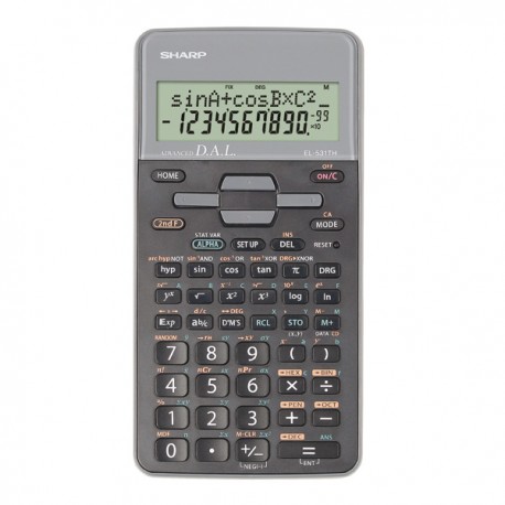 Sharp - Calcolatrice scientifica - Grigio - EL531THBGY