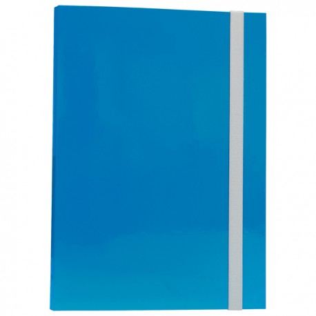 Cartella progetto - con elastico - dorso 3 cm - azzurro - Starline