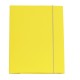 Cartellina con elastico - cartone plastificato - 3 lembi - 25x34 cm - giallo - Queen - Starline