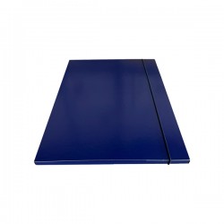 Cartella c/elastico tondo - dorso 1cm - blu - Starline