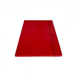 Cartella c/elastico tondo - dorso 1cm - rosso - Starline