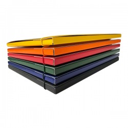 Cartella c/elastico tondo - dorso 1cm - rosso - Starline