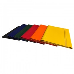 Cartella c/elastico piatto - dorso variabile - rosso - Starline