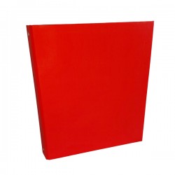 Raccoglitore King - 4 anelli tondi 30 mm - dorso 4 cm - 22x30 cm - rivestimento in PPL - rosso - Starline