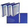 Raccoglitore personalizzabile KingShow - 4 anelli a D 65 mm - dorso 8 cm - 22x30 cm - blu - Starline