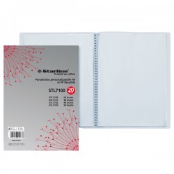 Portalistini personalizzabile - PPL - 22x30 cm - 20 buste - trasparente - Starline