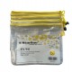 Busta a rete con cerniera gialla - PVC - 20x25 cm - trasparente - Starline
