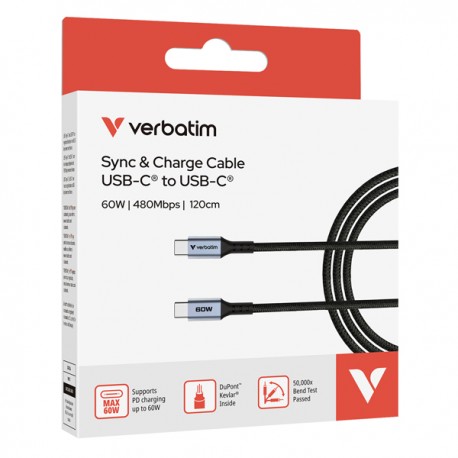 Verbatim - Cavo USB-C a USB-C_60W- 31845 - 120cm