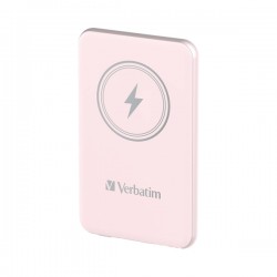 Verbatim - Power Bank Wireless - 5000 mAh - Rosa - 32243
