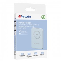 Verbatim - Power Bank Wireless - 10000 mAh - Blu - 32247