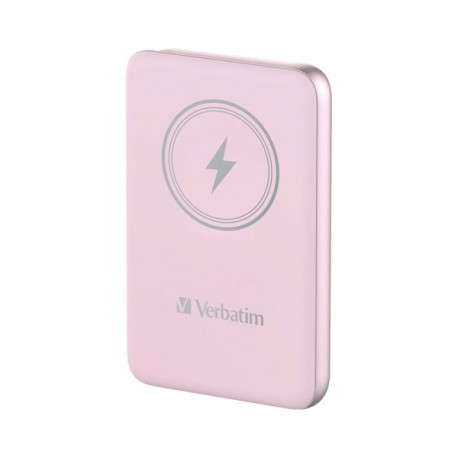 Verbatim - Power Bank Wireless - 10000 mAh - Rosa - 32248