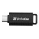 Memoria USB store 'N' go USB-C - 128GB - Nero - Verbatim - 49459