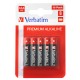 Pila ministilo AAA - 1,5V - alcaline - 49874 - Verbatim - blister 10 pezzi