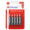 Pila ministilo AAA - 1,5V - alcaline - 49874 - Verbatim - blister 10 pezzi