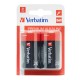 Pila torcia - D - 49923 - alcalina - Verbatim - blister 2 pezzi